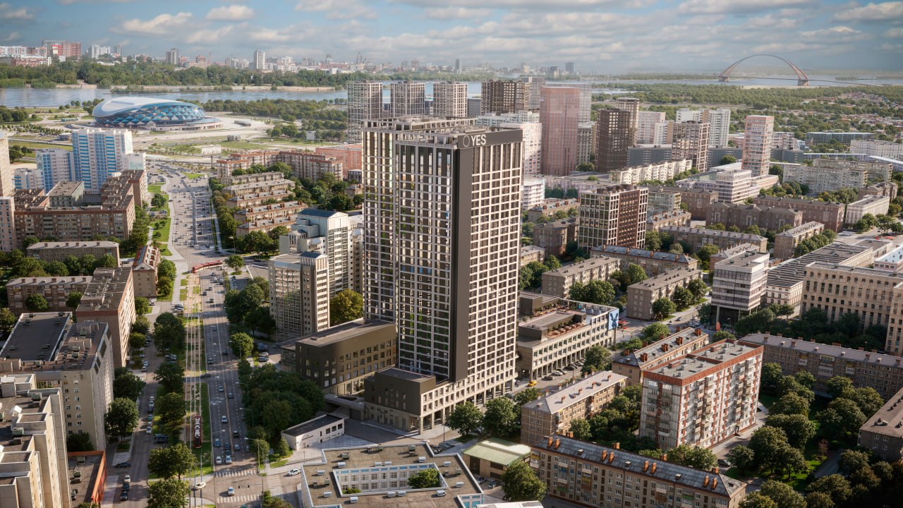 100 метров над Обью: в Новосибирске построят башни с рестораном в небе