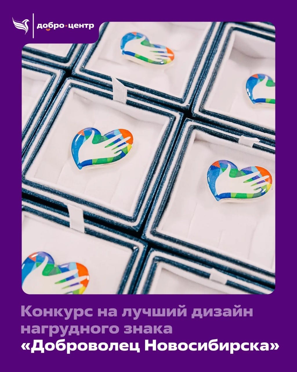 Новосибирцев приглашают разработать дизайн нагрудного знака «Доброволец Новосибирска»