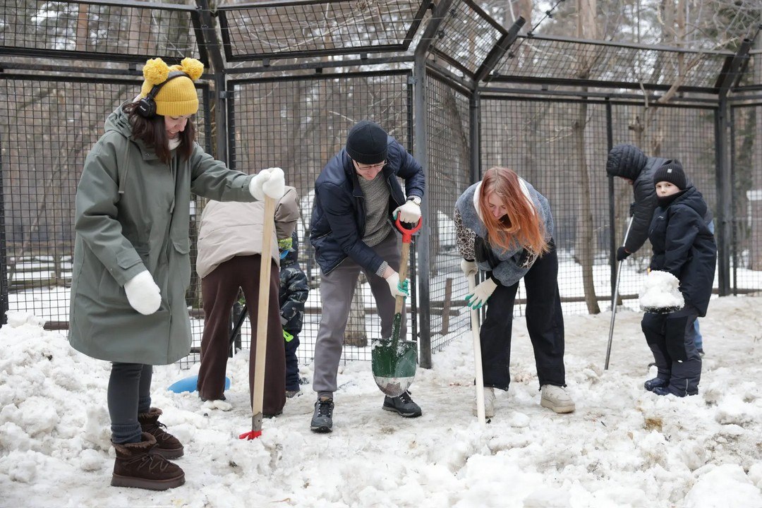 Рекордный субботник в Новосибирском зоопарке! Рекордный субботник в Новосибирском зоопарке!
