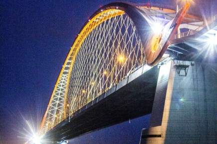 Архитектурную подсветку восстановят на Бугринском мосту