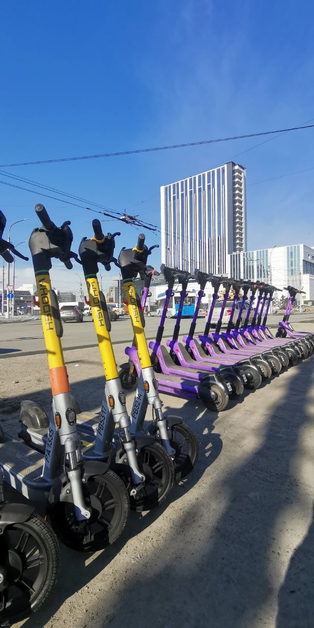 Все три сервиса проката электросамокатов в Новосибирске начали работу в новом сезоне