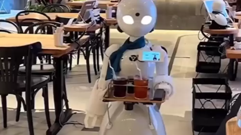Необычное кафе с роботами открыто в Токио
