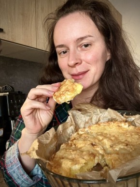 Простой пирог с картофелем и сыром из лаваша для уютного вечера