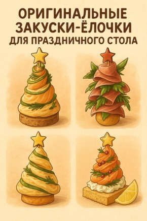 10 оригинальных ёлочек?закусок для праздничного стола: спокойное объяснение выбора и идеи подачи