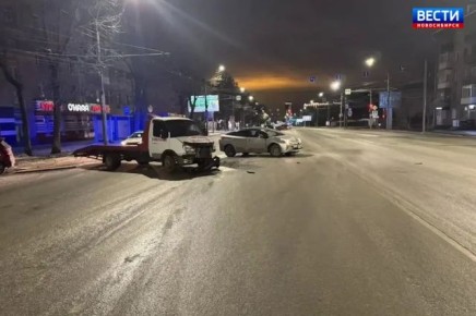 Cбили ночью. В Ленинском районе Новосибирска ночью 15 апреля произошло ДТП