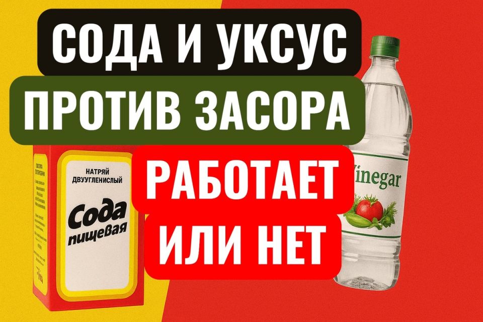 Сода и уксус: реальный помощник или миф для борьбы с засорами?