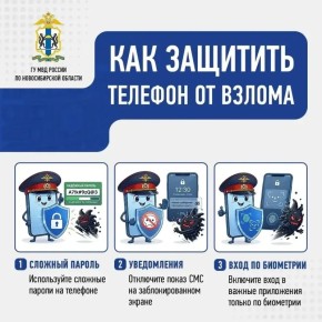 ГУ МВД России по Новосибирской области на регулярной основе публикует подборку материалов, посвященных предотвращению мошеннических действий и соблюдению правил безопасности в цифровой среде