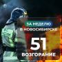 За неделю в Новосибирске произошёл 51 пожар: два человека травмированы