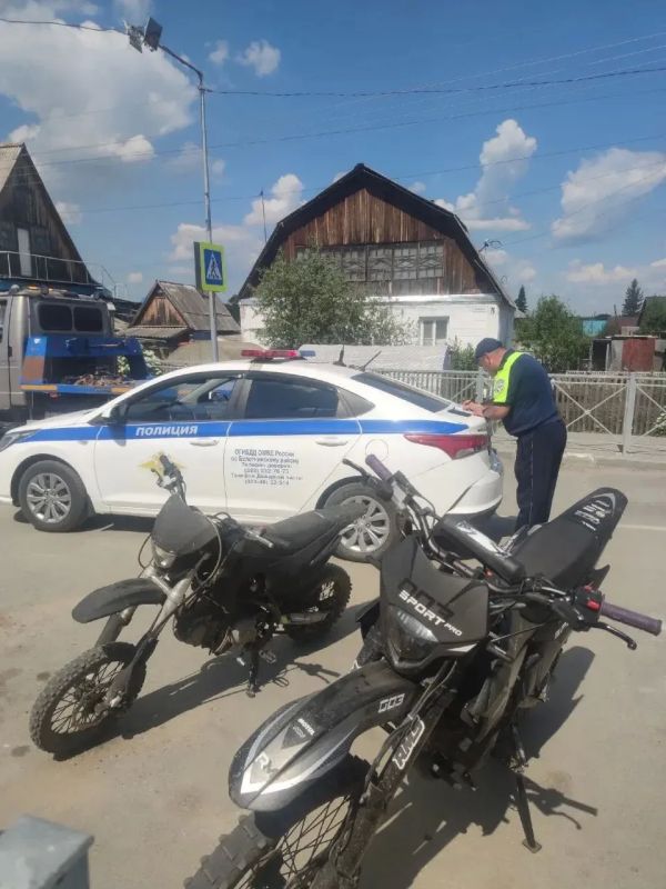 В Новосибирской области сотрудниками Госавтоинспекции выявлены два несовершеннолетних водителя питбайка В Новосибирской области сотрудниками Госавтоинспекции выявлены два несовершеннолетних водителя питбайка
