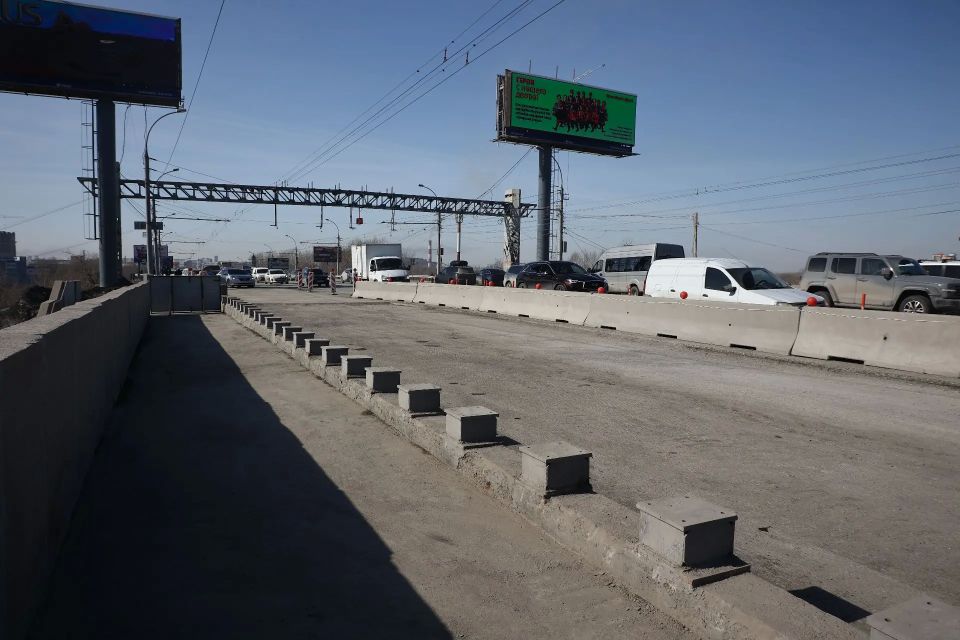 Ремонт на Димитровском мосту в Новосибирске идёт по графику