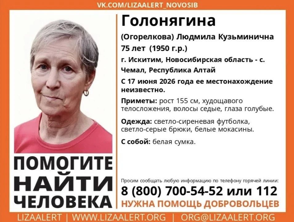 Пенсионерка пропала во время переезда на Алтай
