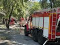 Кадры с места пожара на Народной, 57