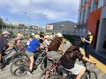 Сотрудники Госавтоинспекции города Куйбышева проводят профилактические беседы с несовершеннолетними велосипедистами