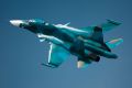 Бомбардировщики Су-34 на выступлении в честь 95-тилетия Новосибирского авиационного завода им. В.П. Чкалова