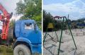 Похищение детской площадки в Искитиме