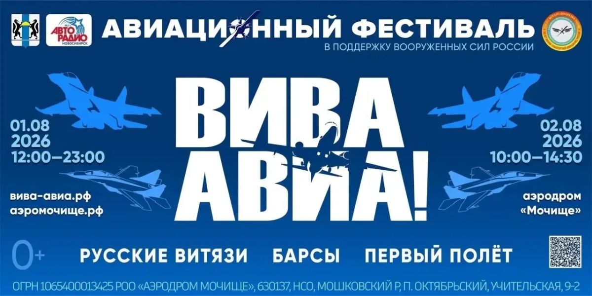 Юбилейный патриотический авиационно-спортивный фестиваль «ВИВА АВИА!» пройдёт в регионе
