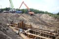 Аварийный коллектор на Горском чистят на глубине 90 метров по пояс в воде