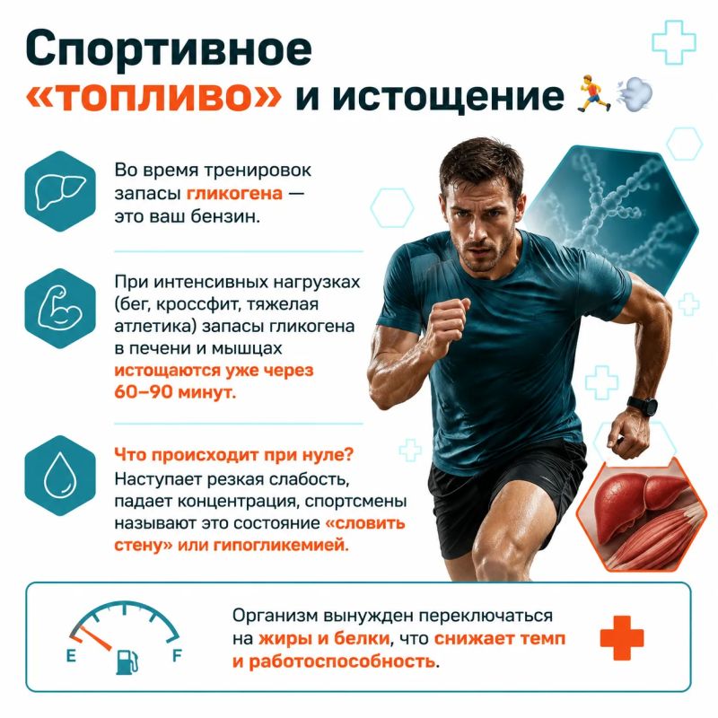 Что общего у марафонца, человека на диете и вашей печени? Все они зависят от полимера глюкозы, который называется гликогеном Что общего у марафонца, человека на диете и вашей печени? Все они зависят от полимера глюкозы, который называется гликогеном