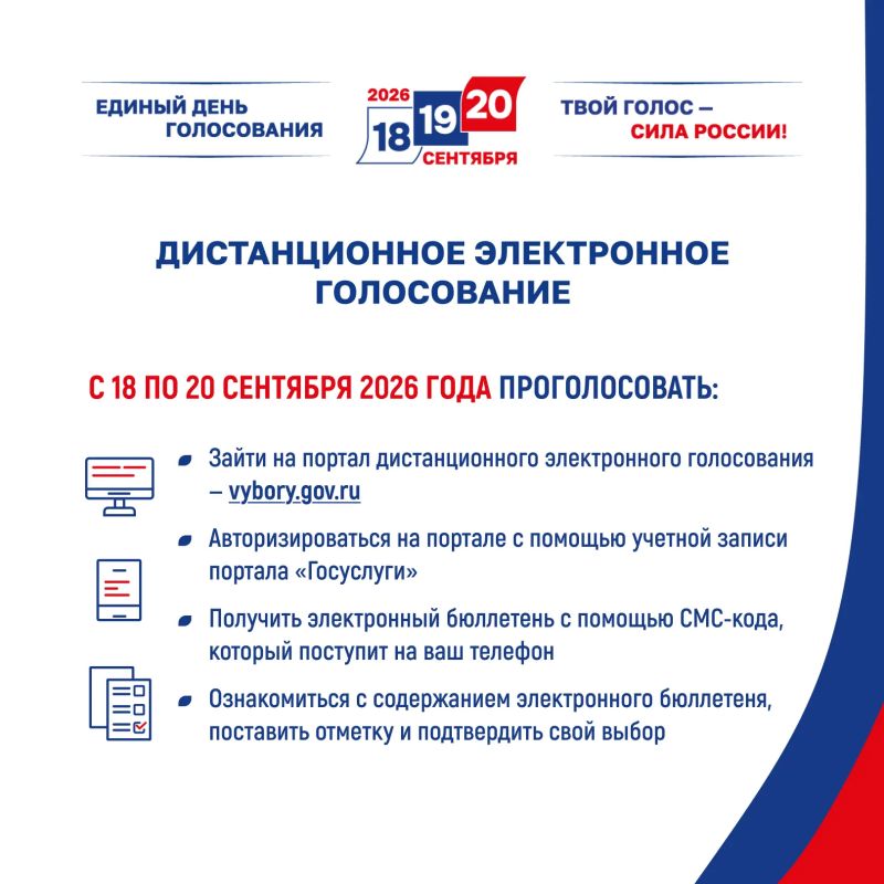 Выборы-2026: проголосовать можно онлайн Выборы-2026: проголосовать можно онлайн