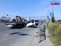 Перевернулся на крышу. В Новосибирске на Советском шоссе произошла авария с участием двух иномарок — Honda и Porsche