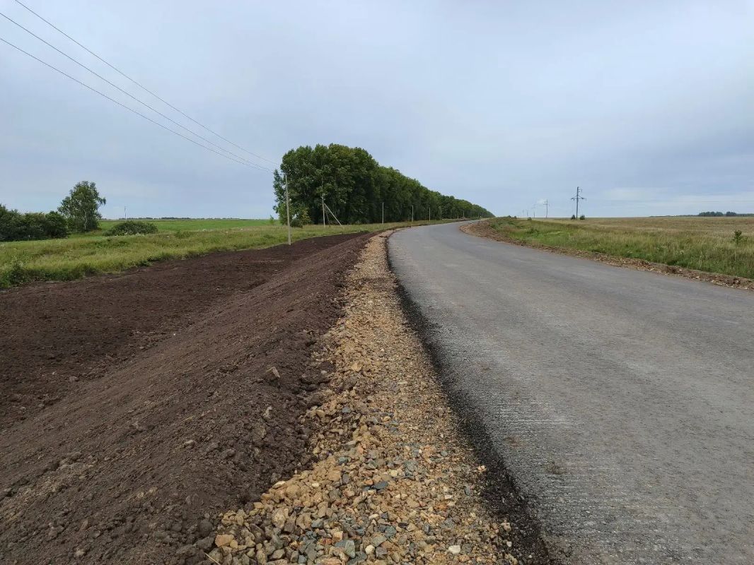 Реконструкция дороги около села Болтово в Сузунском районе на финишной прямой Реконструкция дороги около села Болтово в Сузунском районе на финишной прямой