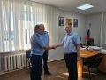 В прокуратуре Мошковского района состоялось торжественное вручение первых погон помощнику прокурора района Роману Куропаткину