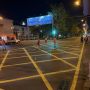 В Новосибирске на Красном проспекте появилась «вафельная» разметка
