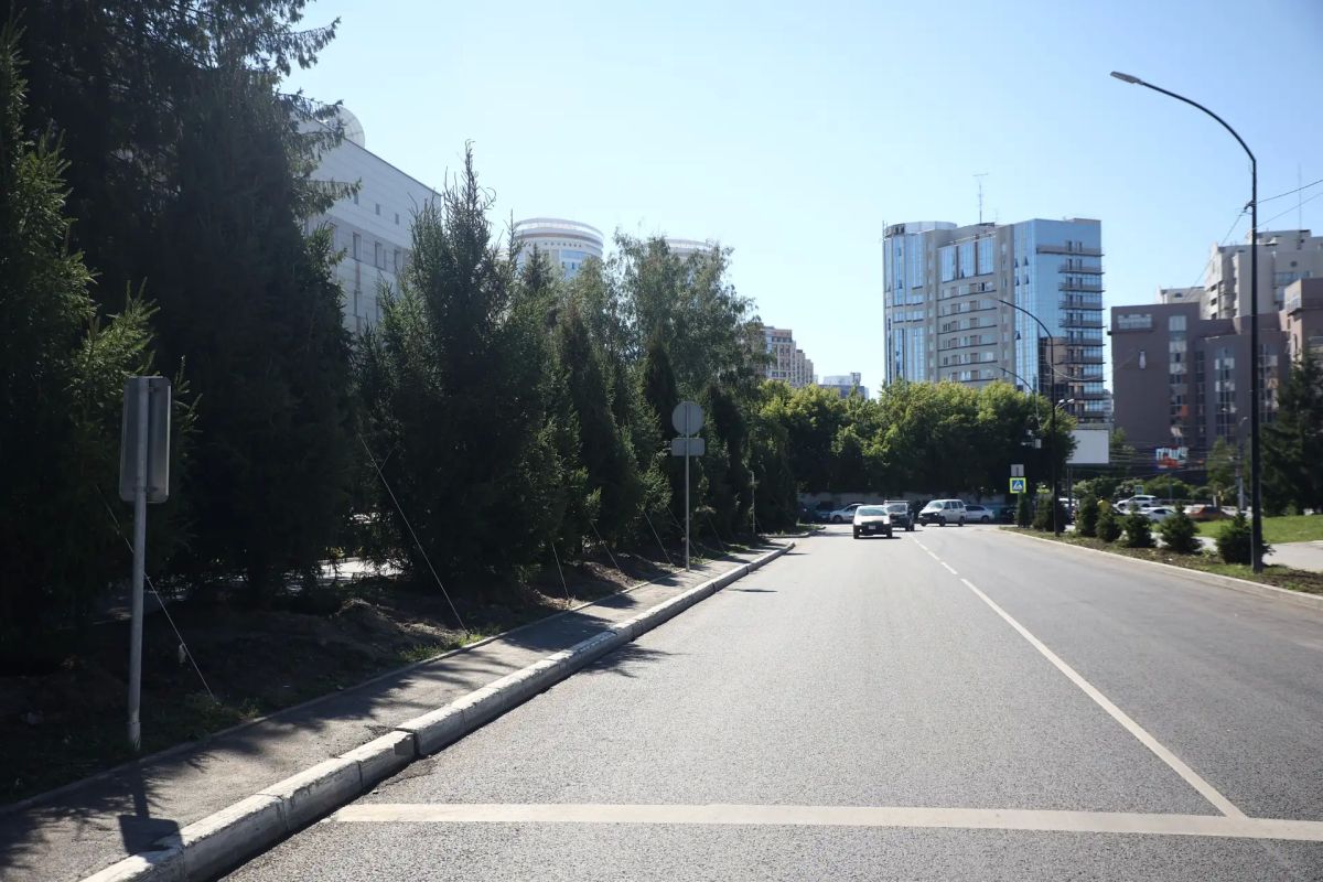 В Театральном сквере Новосибирска высадили шестиметровые ели В Театральном сквере Новосибирска высадили шестиметровые ели