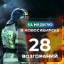За неделю в Новосибирске произошло 28 пожаров