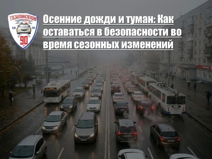 Осенние дожди и туман: Как оставаться в безопасности во время сезонных изменений