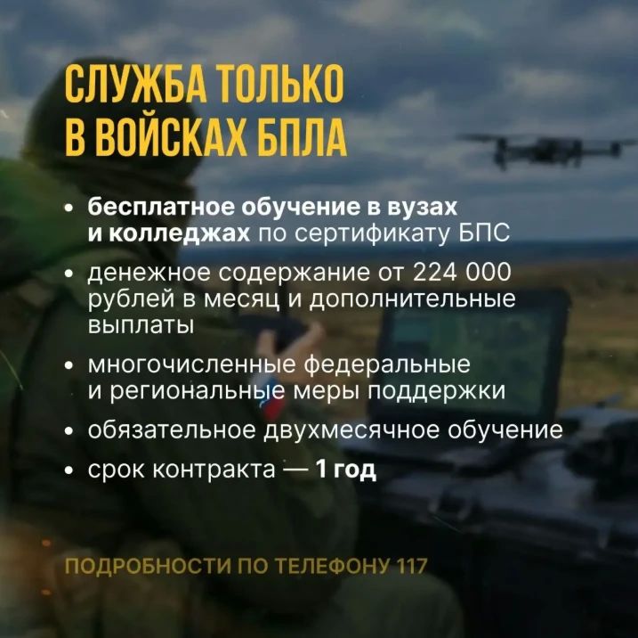 Особые условия учёбы в вузе и другие меры поддержки — всё о службе в войсках беспилотных систем Особые условия учёбы в вузе и другие меры поддержки — всё о службе в войсках беспилотных систем