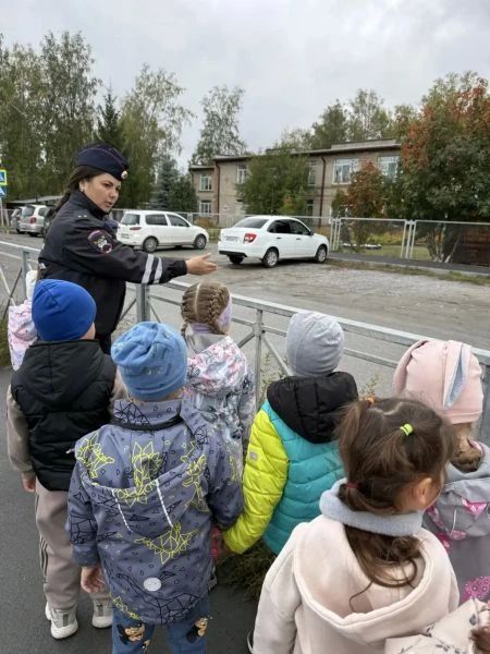 В Новосибирской области сотрудники Госавтоинспекции провели для дошколят пешую экскурсию В Новосибирской области сотрудники Госавтоинспекции провели для дошколят пешую экскурсию