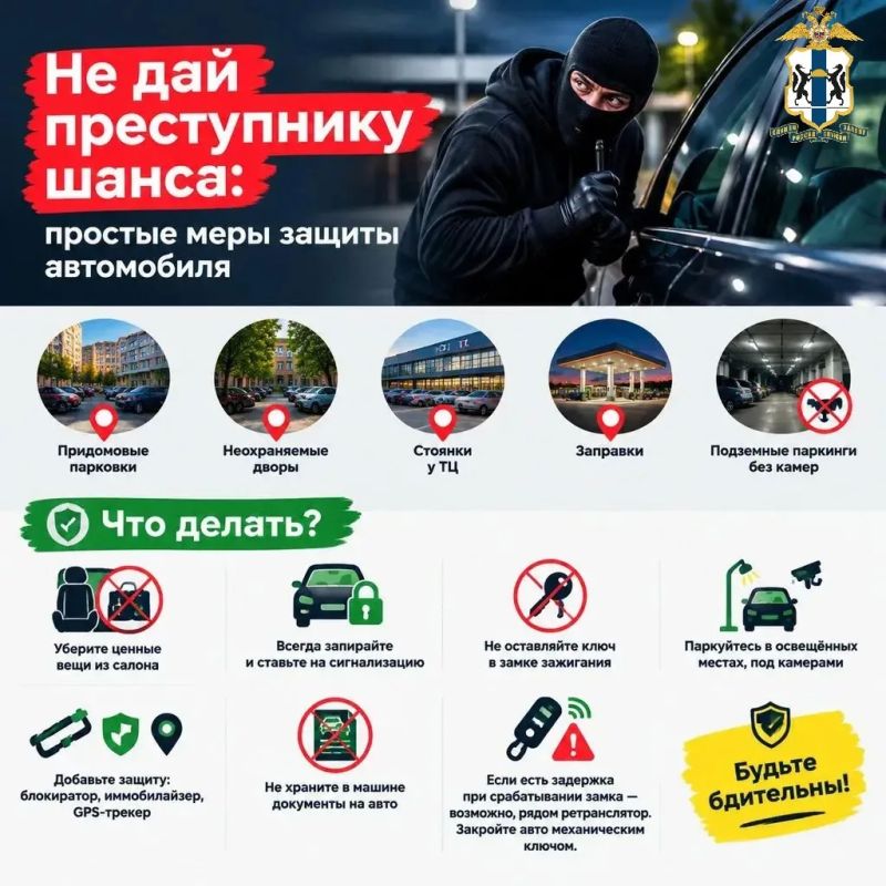 Не дай преступнику шанса: простые меры защиты автомобиля