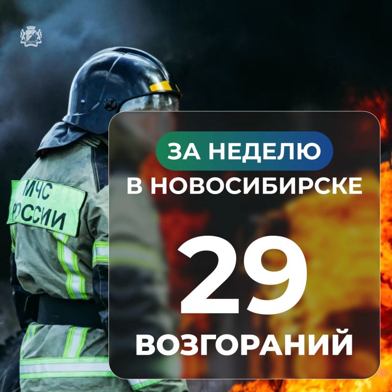 За неделю в Новосибирске произошло 29 пожаров