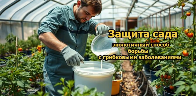 Как молоко помогает избавить растения от грибков